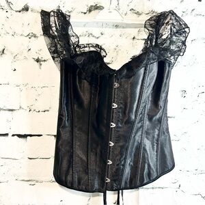 Satin & Lace Corset Top